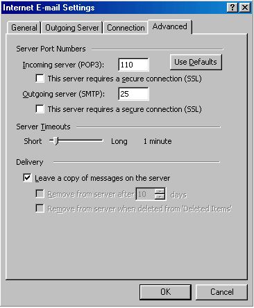 Leaving a copy on the server - Outlook 2003 - 3