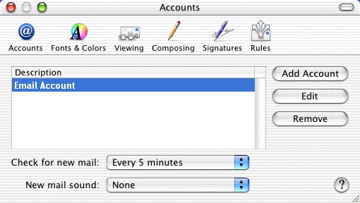 Apple Mail settings -2