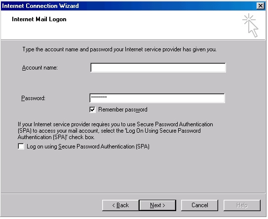 Outlook 2000 account creation - 6