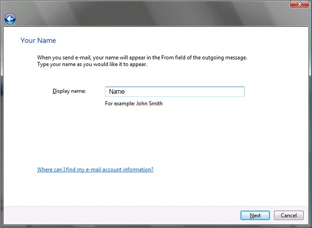 Windows mail - settings 4