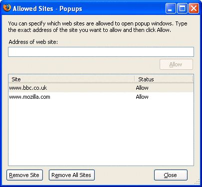 Firefox popup blocker - 3