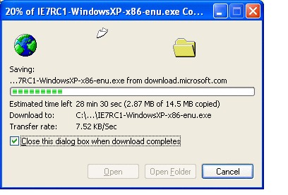 IE - downloading - 5