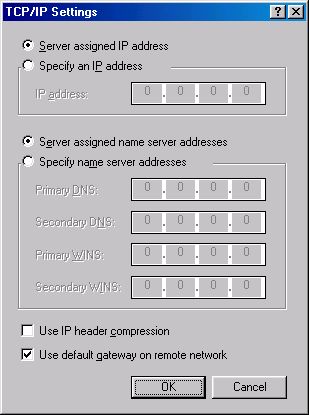 Check connection settings - Anytime in win98 - 4