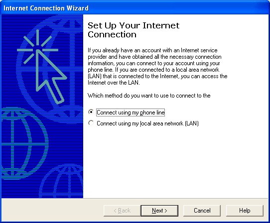 Internet Connection Wizard 2