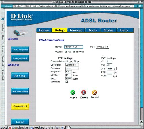 Installing D-LINK 504T with Mac