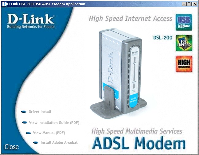 Installing D-Link D200 USB - 1