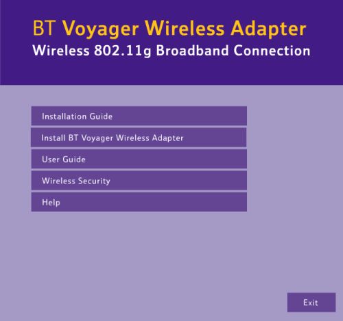 Installing Voyager wireless adapter - Win XP 1
